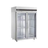 Dulap refrigerare inox 2 uși din sticlă, finisaj inox, CEP2144/GL, Inomak